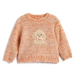 Chicco Girls Orange Regular Fit Embellished Sweater-image-43