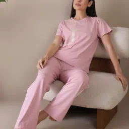 Sweet Dreams Women Solid Pyjama Set image 4