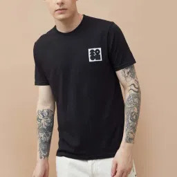 Fame Forever By Lifestyle Black Cotton Regular Fit Printed T-Shirt-picture-34