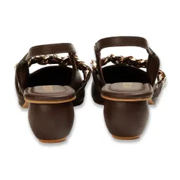Code by Lifestyle Women's Brown Sling Back Sandals image 4