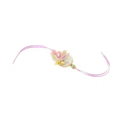 NVR Multicolor Pearls Bhaiya Bhabhi Rakhi - Set of 2 image 4