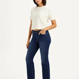 Levi's Blue Mid Rise 315 Bootcut Jeans image 3