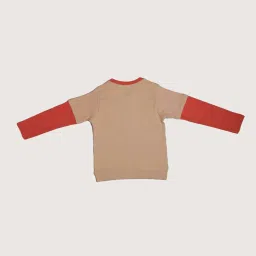 TOTLE Boys Orange and Beige Cotton Sky¿s the Limit T-Shirt image 4