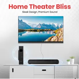 Portronics Pure Sound Pro X 80W BT Soundbar with Wired Subwoofer for Deep Bass. 2.1 Channel (Black) image 4