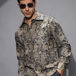 Campus Sutra Comfort Opaque Cotton Regular Fit Casual Shirt-picture-14