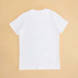 Pantaloons Junior White Cotton Printed T-Shirt image 4