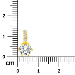 Peora Cubic Zirconia & Pearl Studded Hoop Earrings for Women image 4