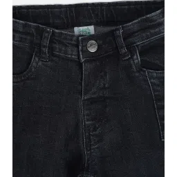 MINIKLUB Kids Black Solid Denim Pants image 4