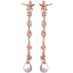 Rihi by P.C. Chandra Jewellers 92.5 Sterling Silver Butterfly Dangler Earrings for Women & Girls image 4