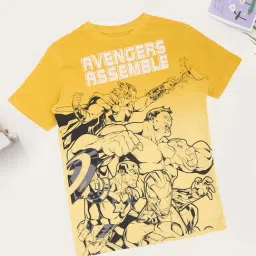 Pantaloons Junior Boys Mellow Yellow Printed T-Shirt-picture-31