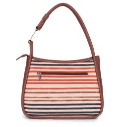 ZOUK Qutub Stripes Printed Shoulder Handbag image 4