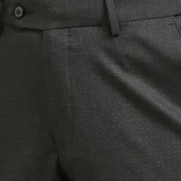 Louis Philippe Grey Slim Fit Trousers image 4
