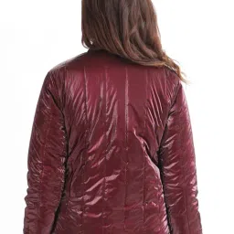 RAREISM Gold Polyester Solid Long Sleeves Jacket image 2