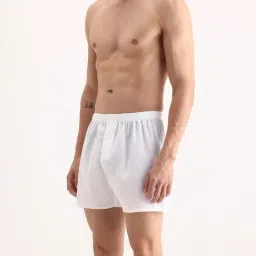 Rare Rabbit White Regular Fit Checks Boxers image 2