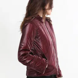 RAREISM Gold Polyester Solid Long Sleeves Jacket image 4