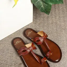 Carlton London Women's Tan Toe Ring Sandals-image-21