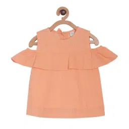MINIKLUB Kids Orange Cotton Regular Fit Top-picture-33
