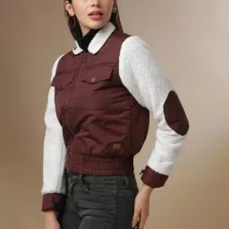 Campus Sutra Brown Regular Fit Jacket image 4