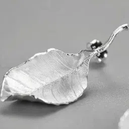 Rihi by P.C. Chandra Jewellers 92.5 Sterling Silver Leaf Drop Earrings for Women & Girls-picture-24