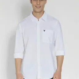 American Eagle White Slim Fit Shirt-picture-23