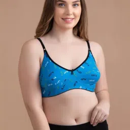 Clovia Blue Non Wired Non Padded Full Coverage Bra-image-26