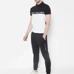 Pepe Jeans Black & White Slim Fit Colour Block T-Shirts image 5