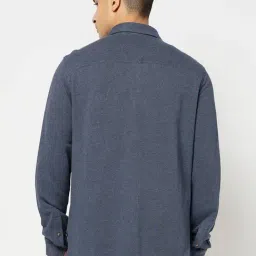 GAP Blue Regular Fit Solid Shirt image 2