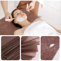 KUDIZE Disposable Hospital Bed Sheet Non-Woven 31x72 Inch Brown, DKB3172BR-50 (Pack of 50) image 5