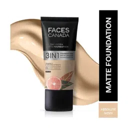 Faces Canada All Day Hydra 3 in 1 Matte Foundation with Moisturizer Absolute Ivory 012 - 25 ml-picture-13