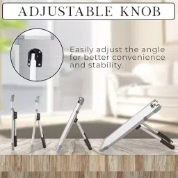 EDUWAY Magnetic Dry Erase Whiteboard Stand Type with Cap-Duster Marker Melamine & Aluminium White 30x40 cm (‎1x1.5 Feet.) image 4