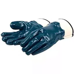 SSWW Canvas Cuff Hand Gloves Blue M Size, SSWW_11 (Pack of 10 Pair) image 3