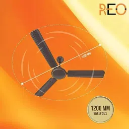 Reo By Havells Utasav ES Smoke Brown 1200 mm Ceiling Fan image 2