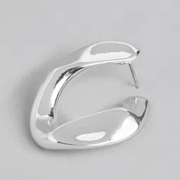 Forever New Signature Layla Large Link Silver-Plated Quirky Studs image 2