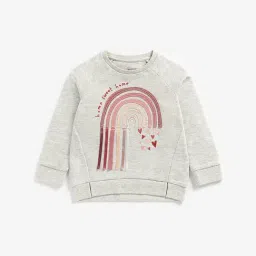 Mothercare Kids Light Grey Applique Full Sleeves Sweatshirt-picture-19