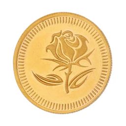 Sri Jagdamba Pearls Rose 22k (916) 1gm Gold Coin-picture-22