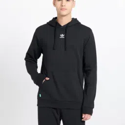 Adidas Originals Essentials Black Regular Fit Hooded Sweatshirt-image-39