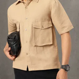 Kook N Keech Street Smart Style Boxy Pockets Relaxed Shirt-image-17