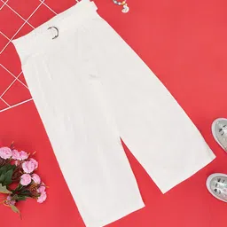 Pantaloons Junior Solid Trouser - White-picture-14