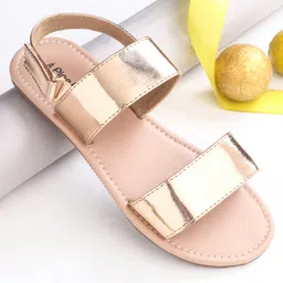 Pine Kids Velcro Closure Sandals - Rose Gold-picture-23