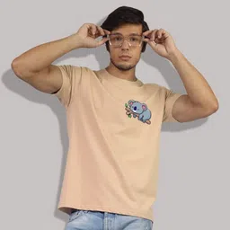 Greylongg Men Graphic Printed Round Neck Cotton T-shirt-picture-40