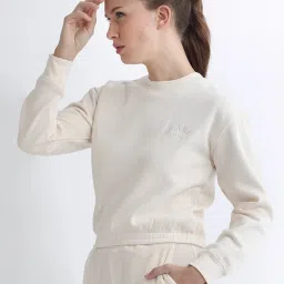 RAREISM Beige Blended Embroidered Long Sleeves Sweatshirt image 4