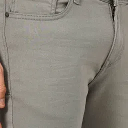 celio celio* Grey Slim Fit Lightly Washed Jeans image 4