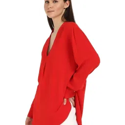 CALVIN KLEIN JEANS Women's Red Top image 4