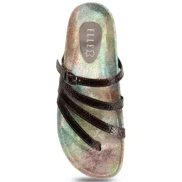 Elle Women's Purple Thong Sandals image 4