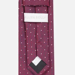 Allen Solly Maroon Polyester Embroidered Tie image 4