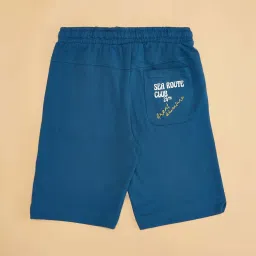 Pantaloons Junior Kids Sapphire Blue Cotton Printed Shorts image 4