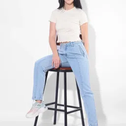 Numero Uno Blue Solid Jeans image 4