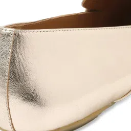 Geox Women's Palmaria G Gold Monk Shoes image 4