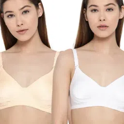 Lady Lyka Multicolor Non Wired Non Padded T-Shirt Bra (Pack Of 2)-picture-23