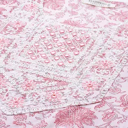 Readiprint Fashions Floral Printed Thread Work Pure Cotton Kurta with Trousers & Dupatta image 2